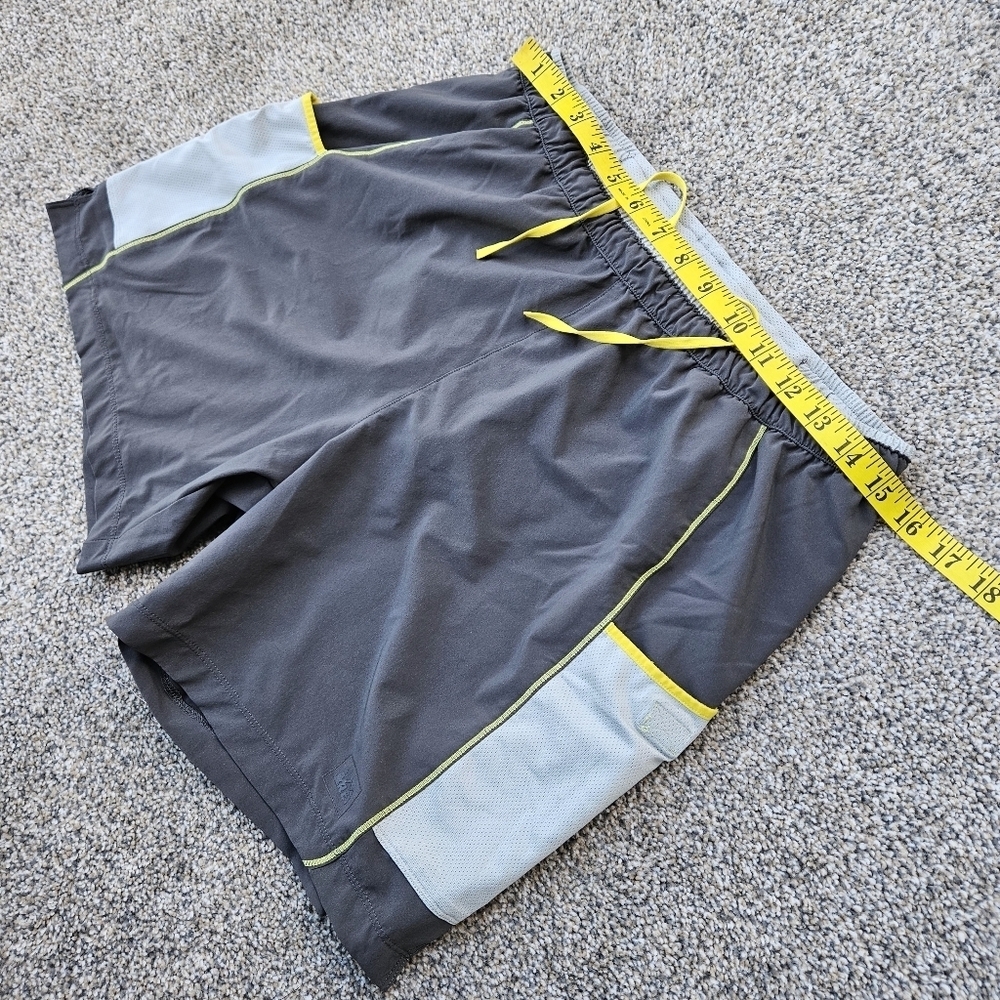 REI Mens Climbing Biking Shorts Gray Black Hip Pockets Outdoor Athletic Medium - Picture 5 of 11